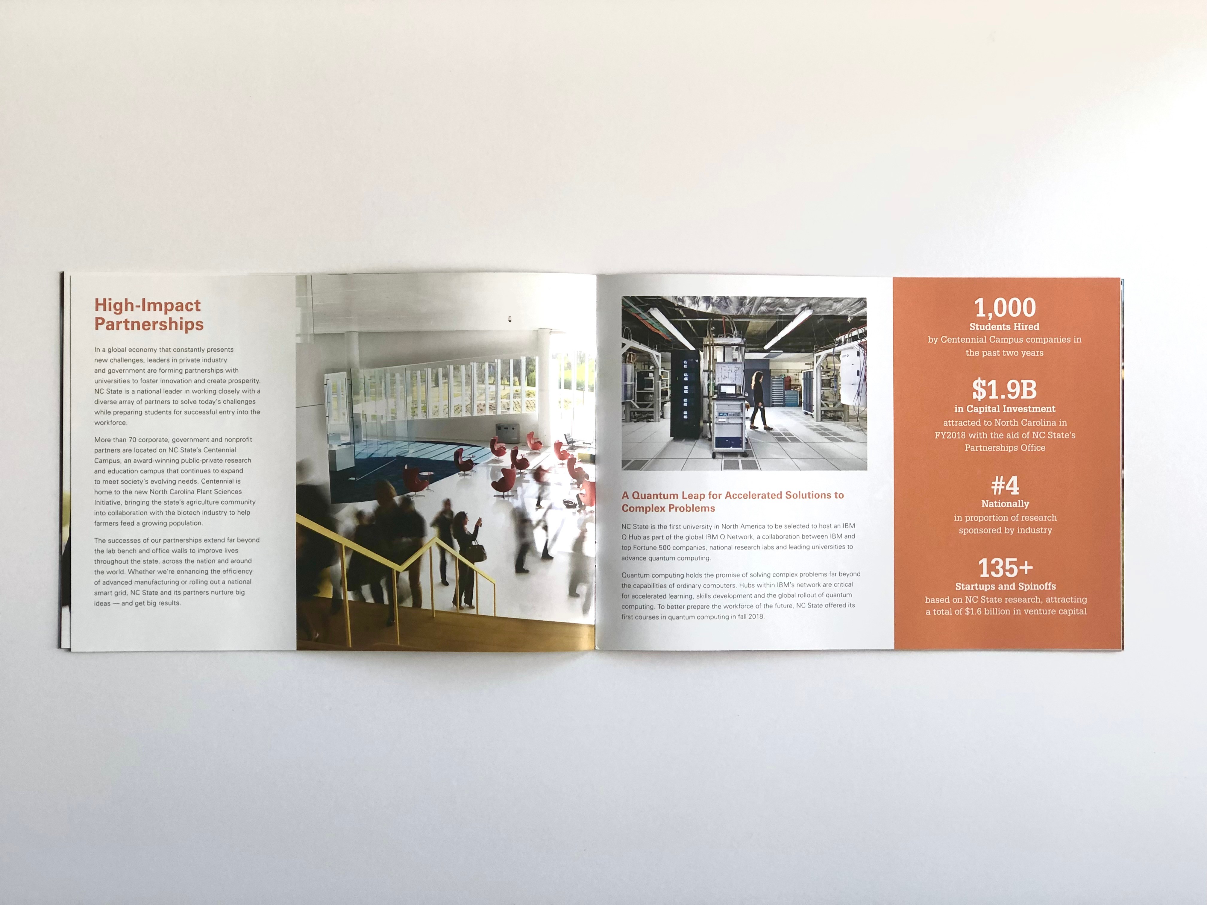 print spread from annual report