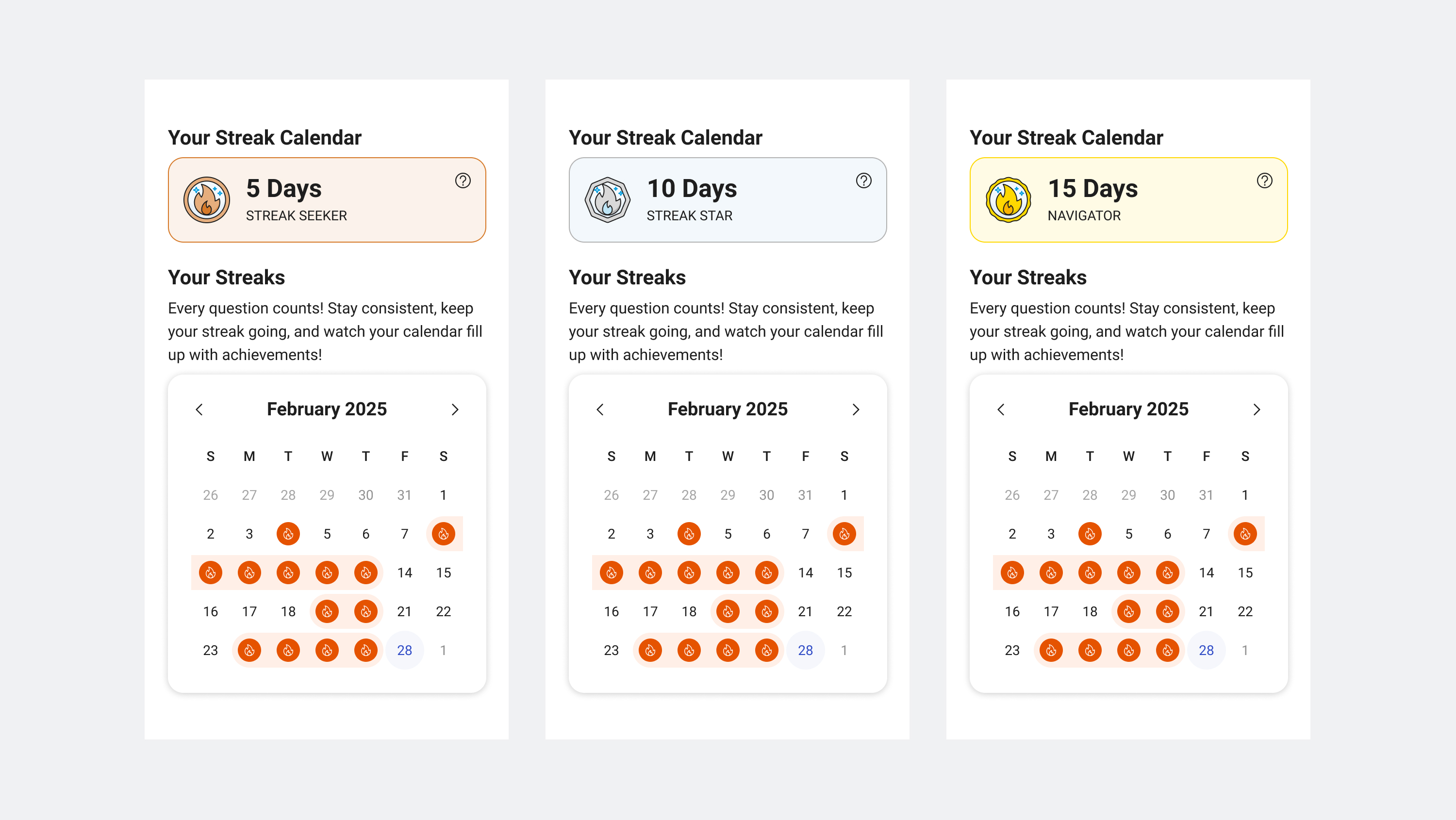 streak tracker detail
