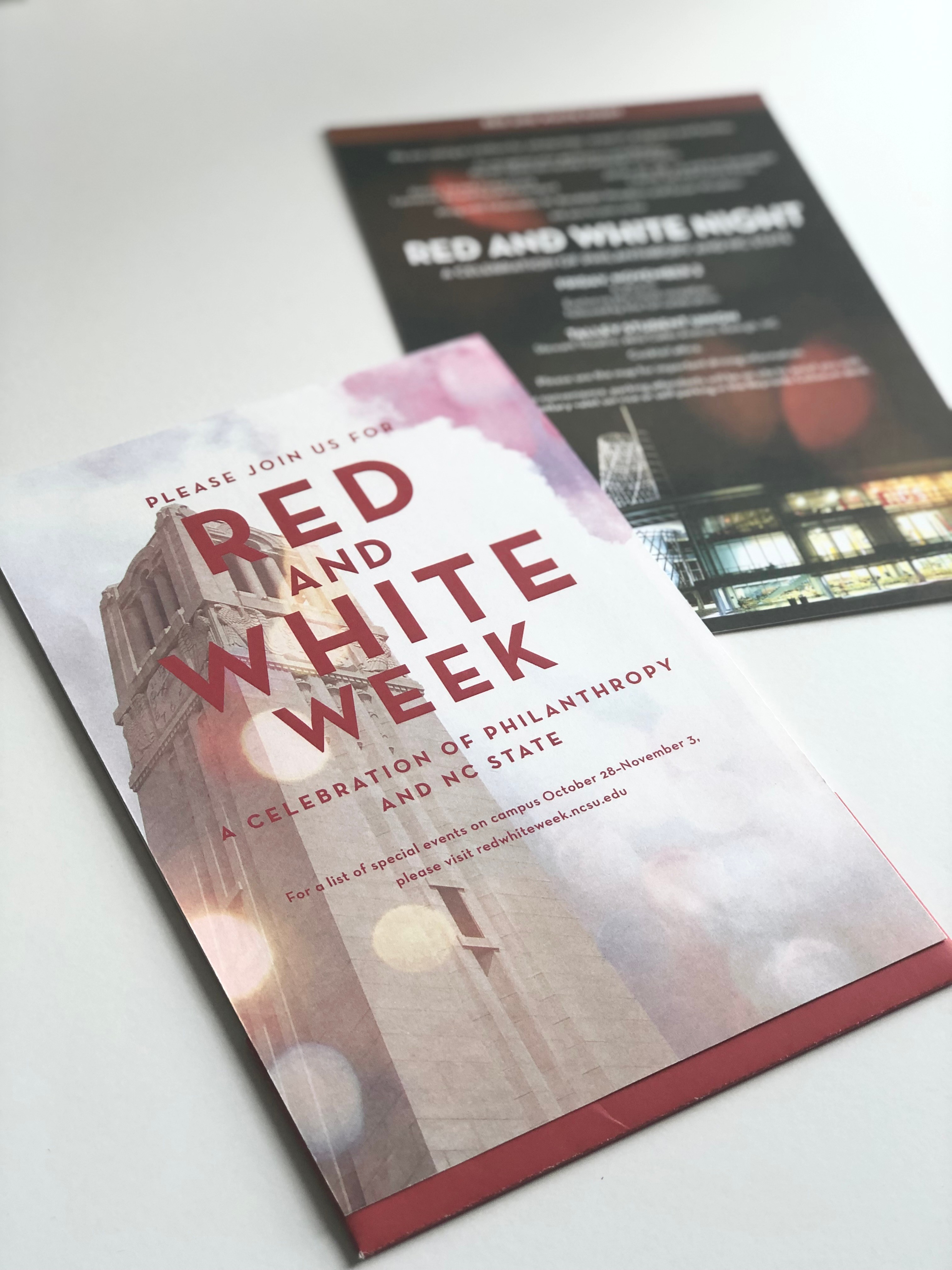 Red and White Week Event Invitations