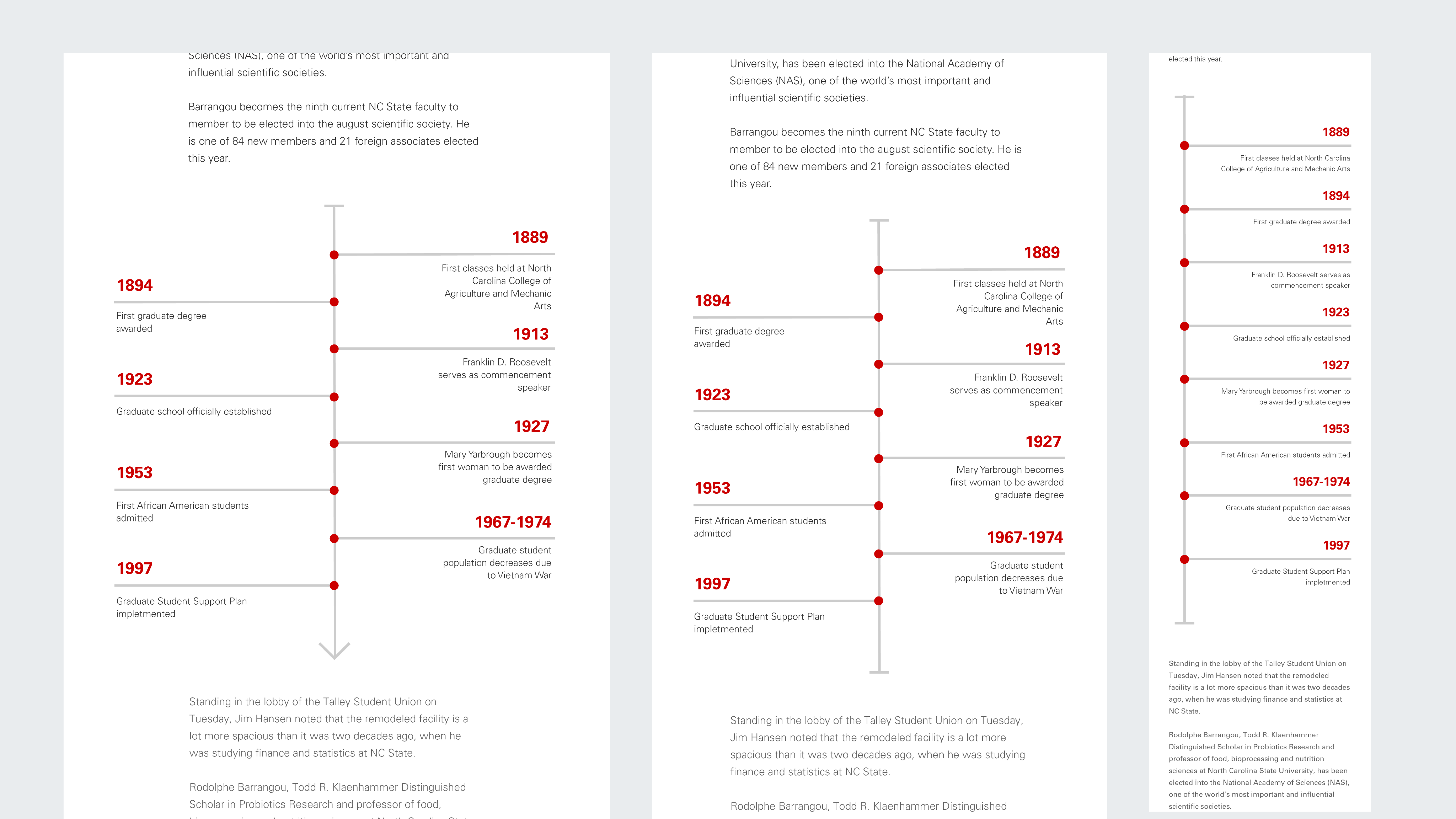 timeline component
