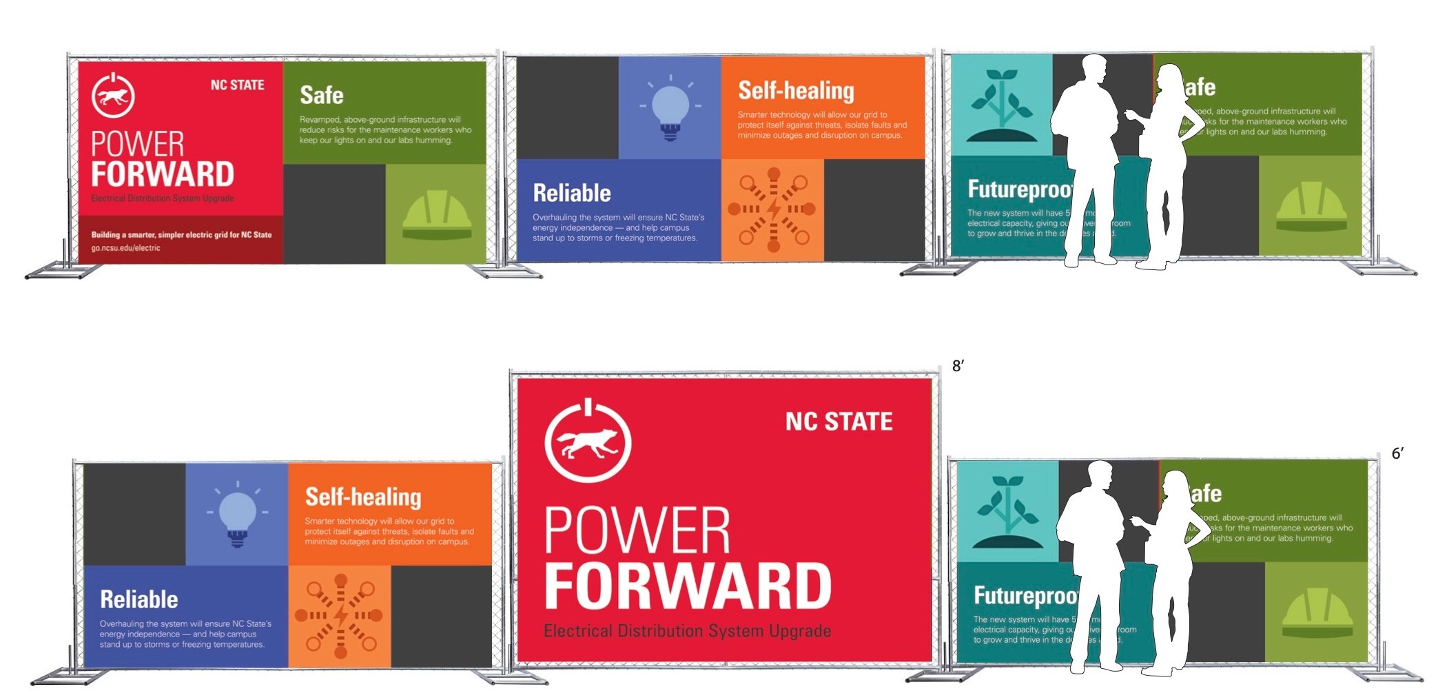 signage for the power forward campaign