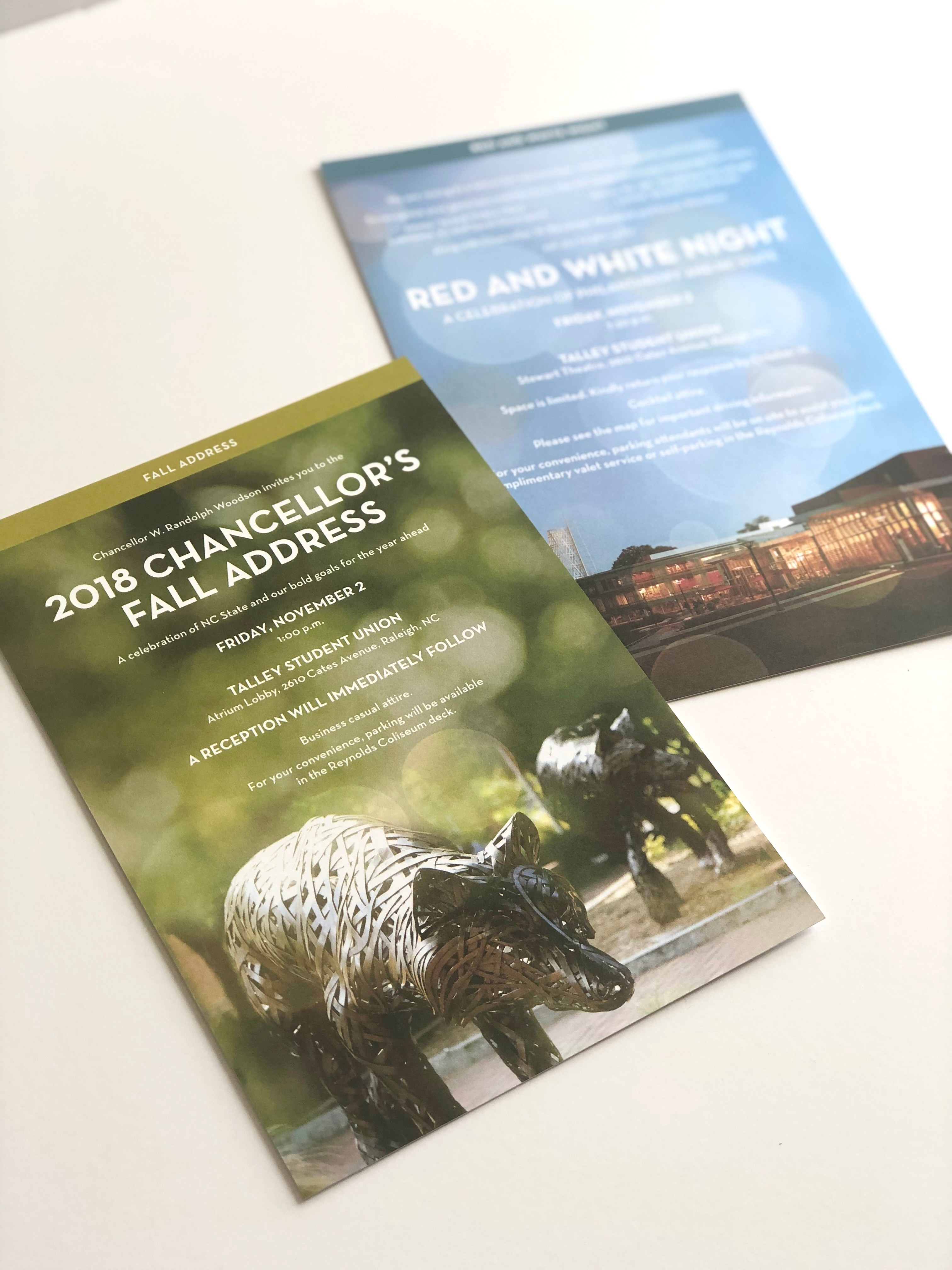 Red and White Week event invitations